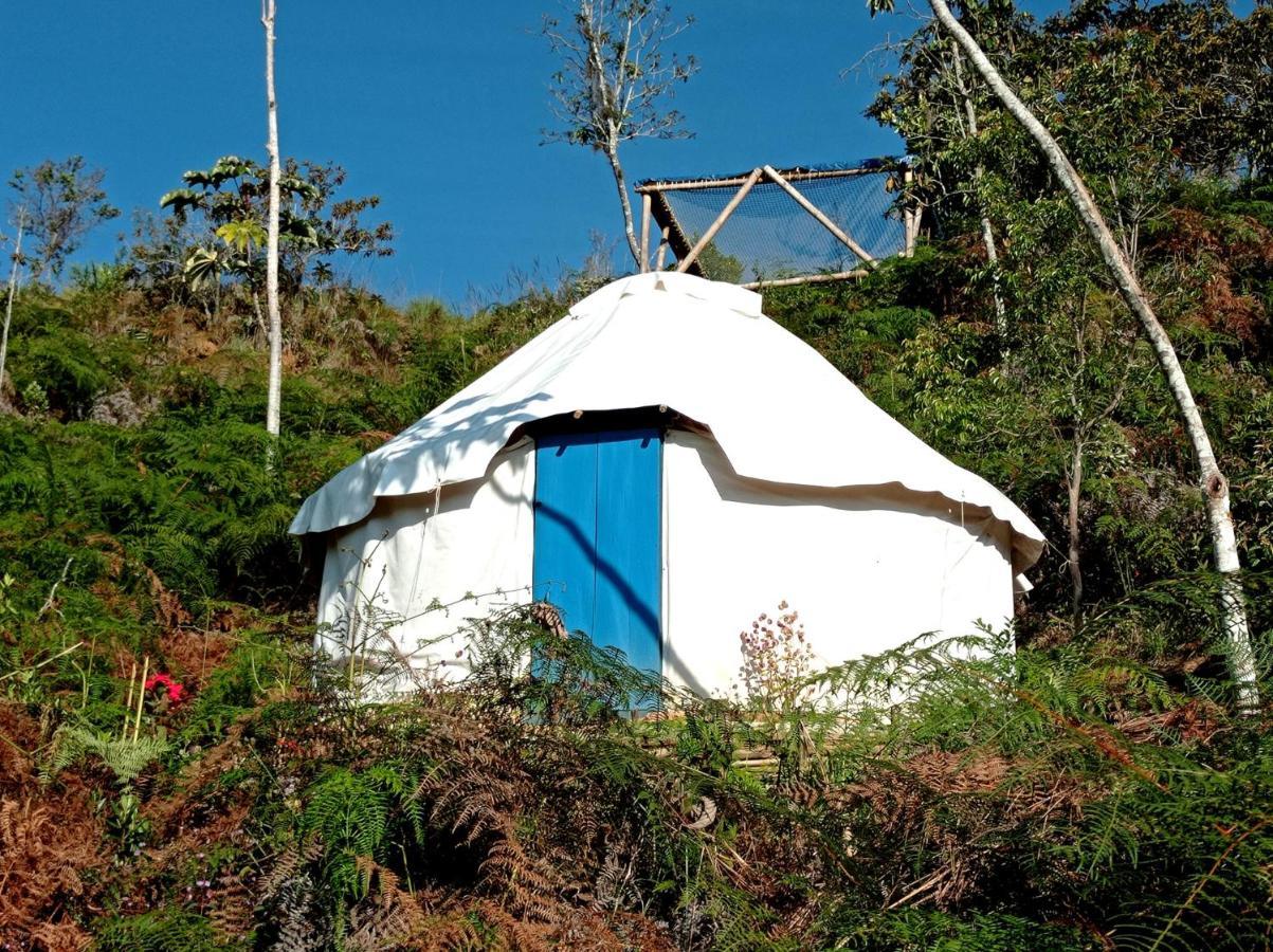La Pacha Hostel Barichara Bagian luar foto