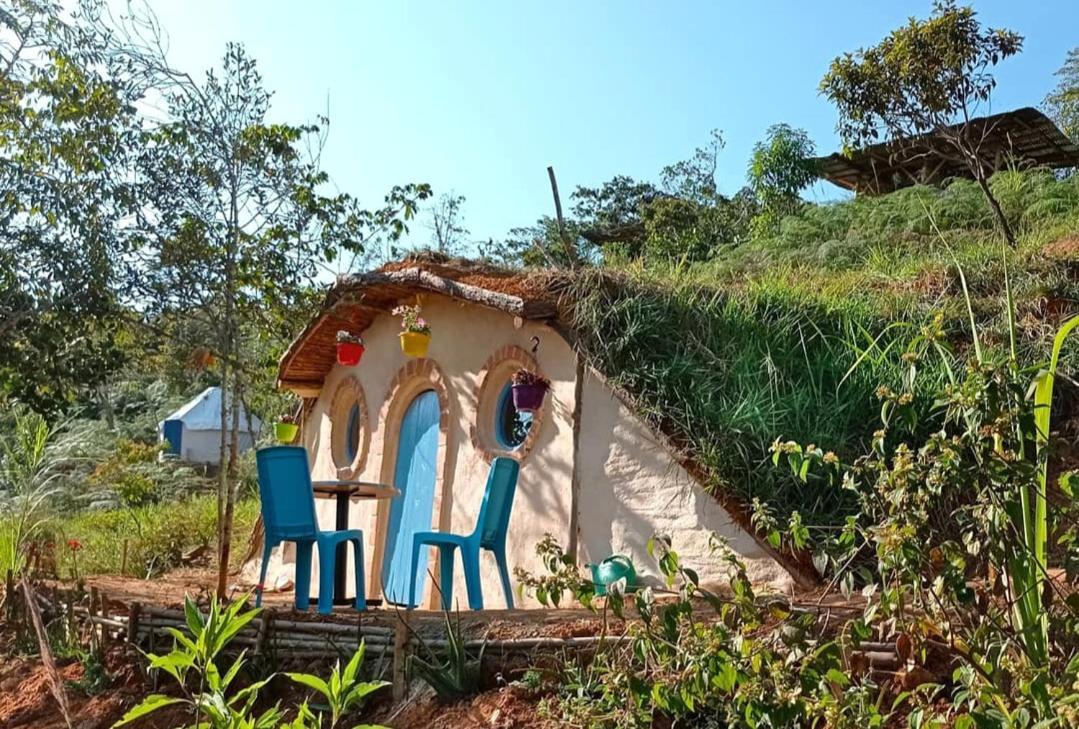 La Pacha Hostel Barichara Bagian luar foto