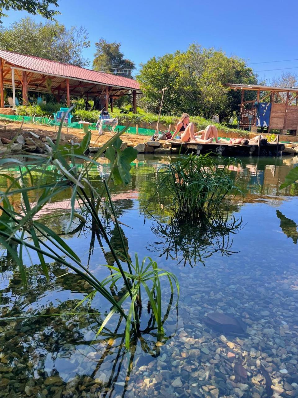 La Pacha Hostel Barichara Bagian luar foto