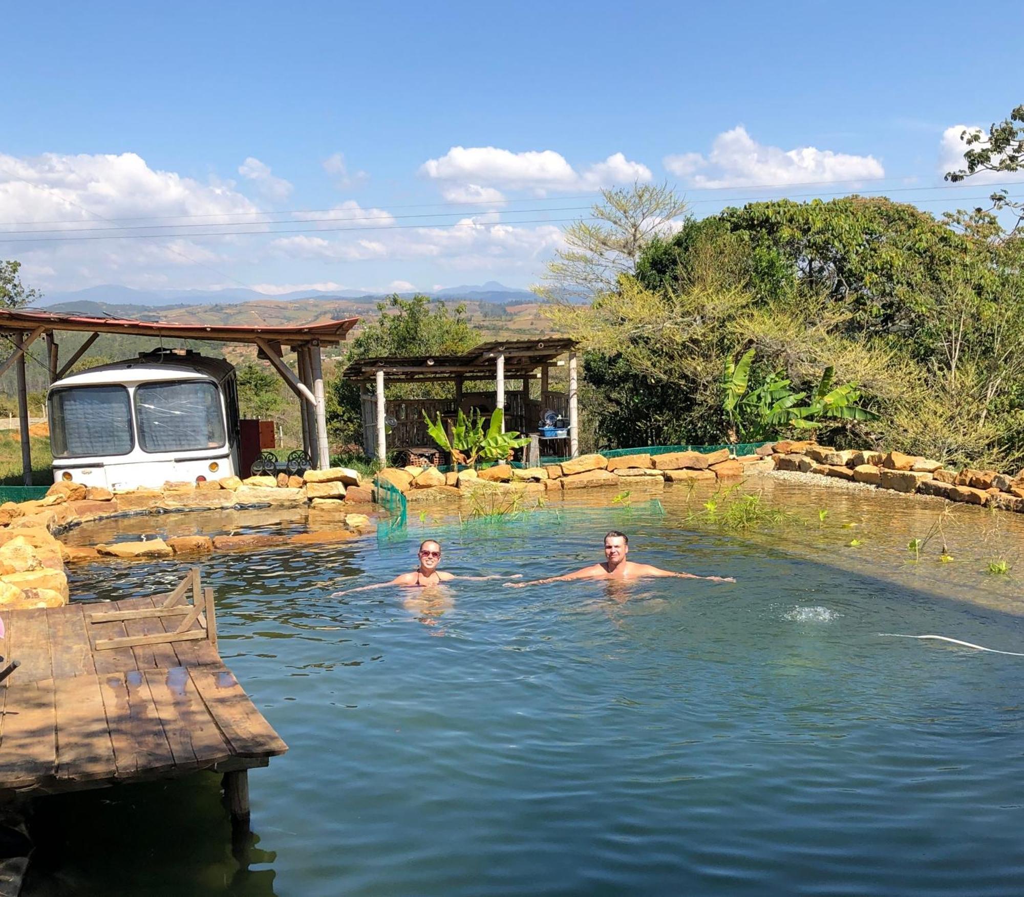 La Pacha Hostel Barichara Bagian luar foto