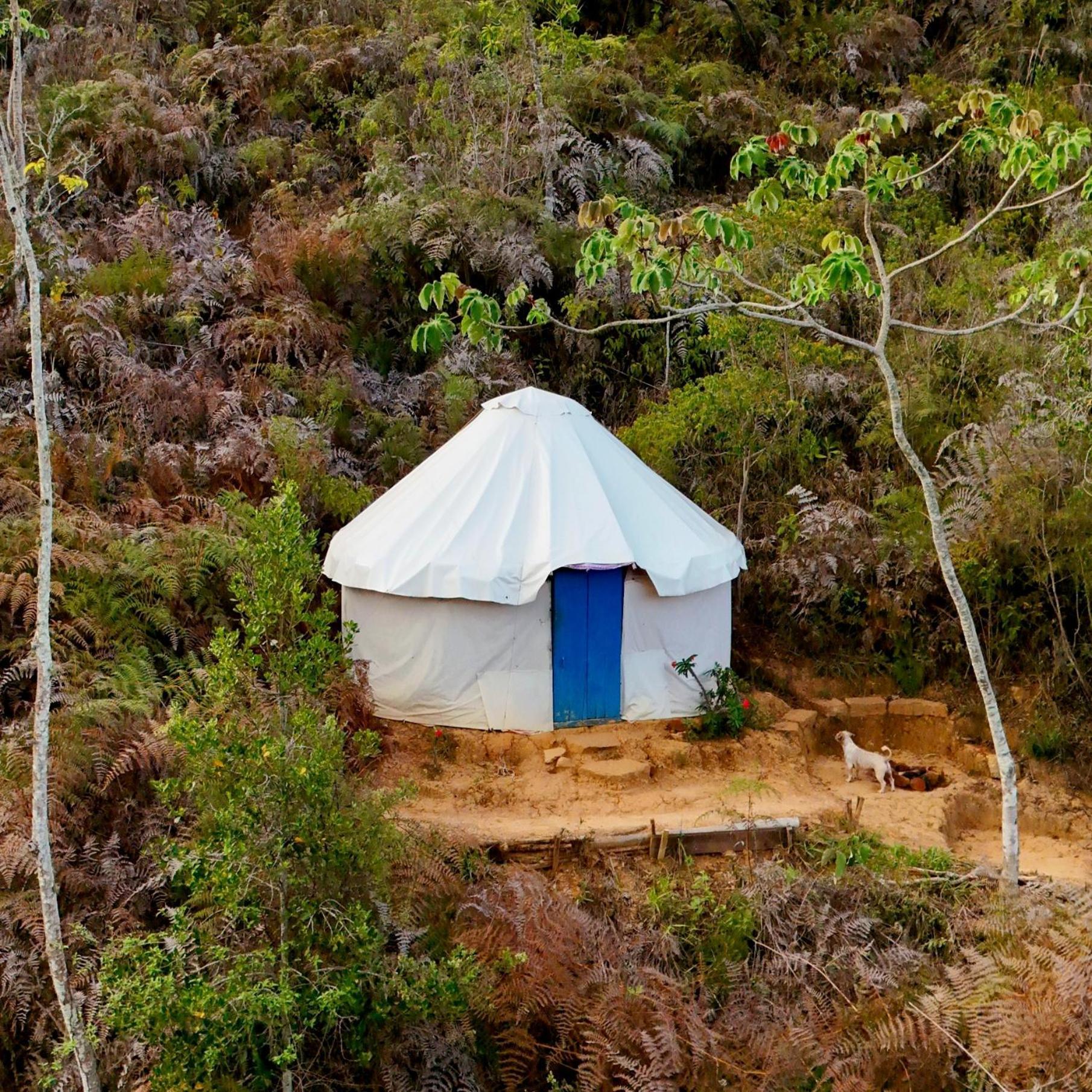 La Pacha Hostel Barichara Bagian luar foto